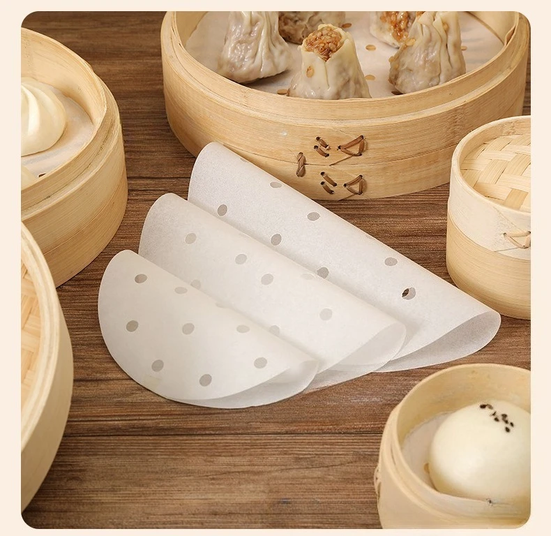 Steamer Bamboo Set - 100 قطعة من ورق باخرة للاستعمال