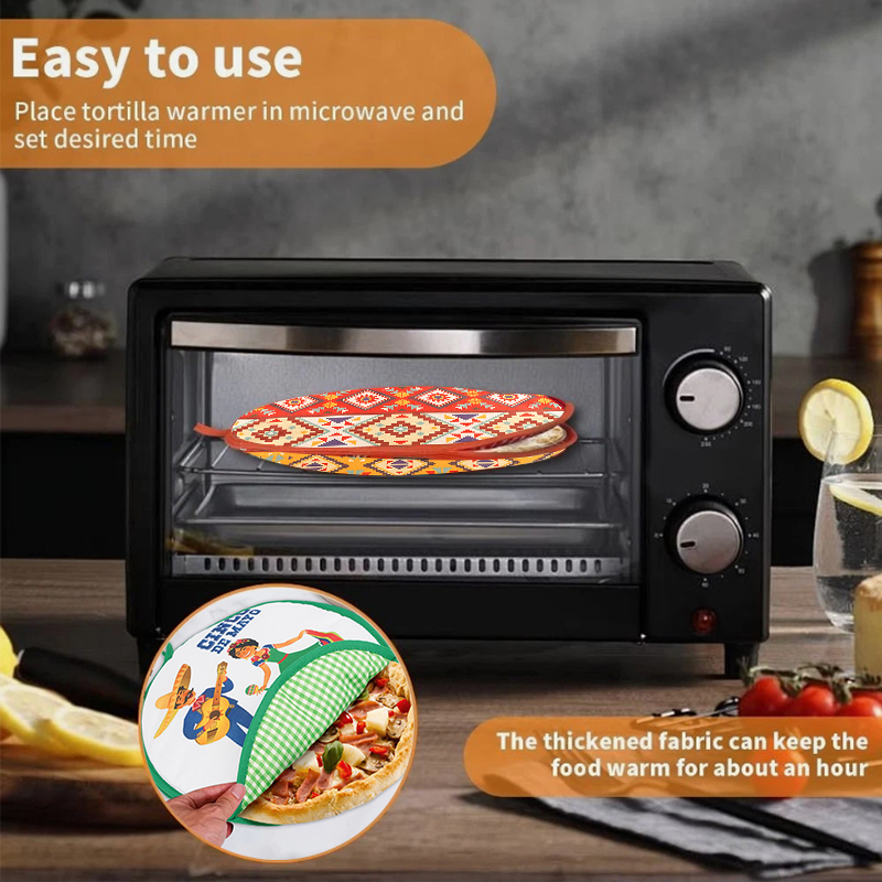 Tortilla Warmer Cloth - 30 سنتيمتر حقيبة ملابس المحمولة بوريتو