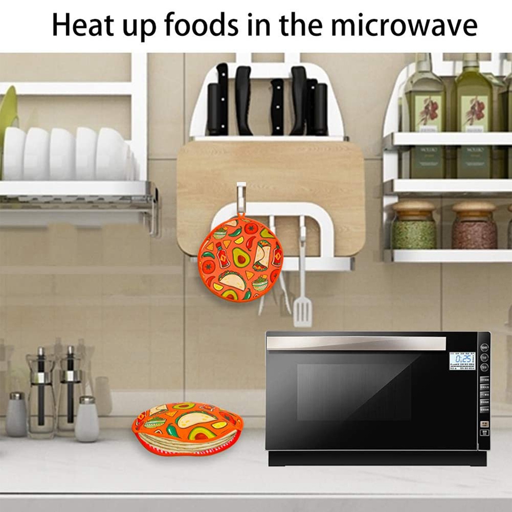 Tortilla Warmer Cloth - ABUN-2Pcs حقيبة قماش مقاس 12 بوصة