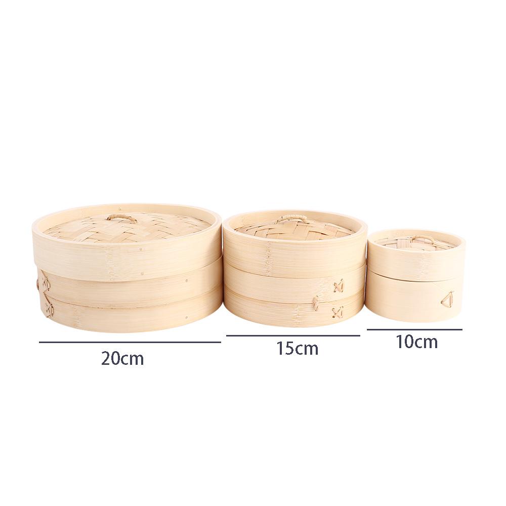 سلة ديم سوم بغطاء من الخيزران  - مراجعة Steamer Bamboo Set وسعره