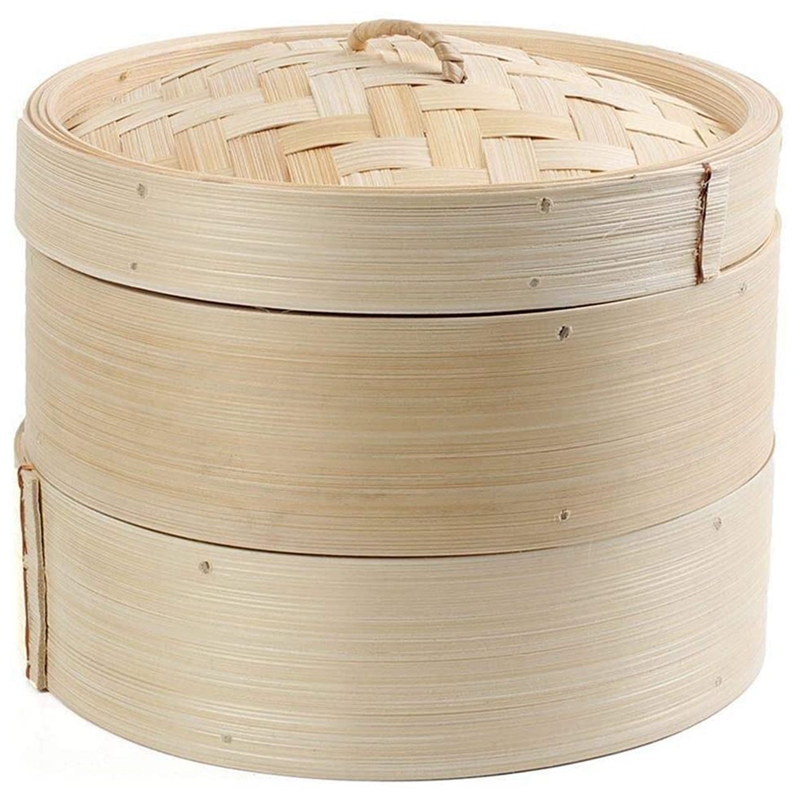 باخرة من الخيزران 2 طبقة 8 بوص - مراجعة Steamer Bamboo Set وسعره