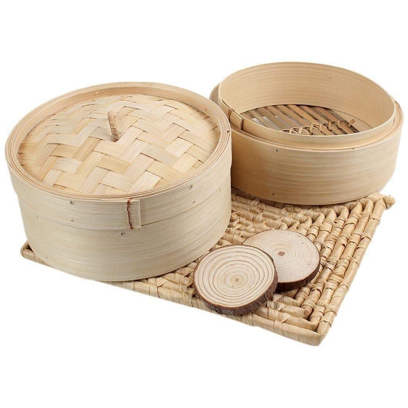 باخرة من الخيزران 2 طبقة 8 بوص - مراجعة Steamer Bamboo Set وسعره