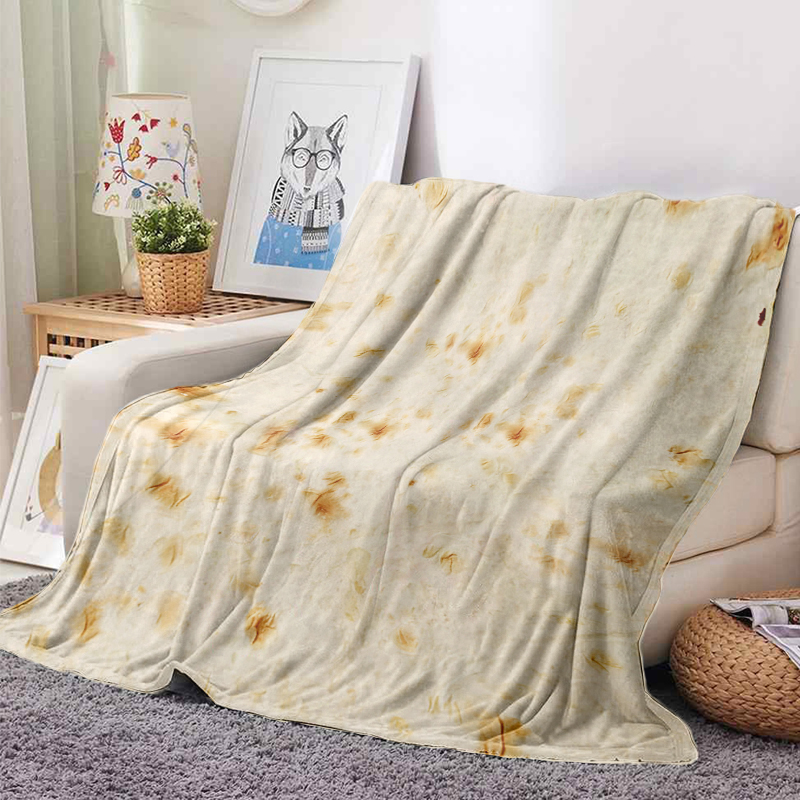 بطانية من الفلانيل بطباعة مضحك - مراجعة Tortilla Warmer Cloth وسعره