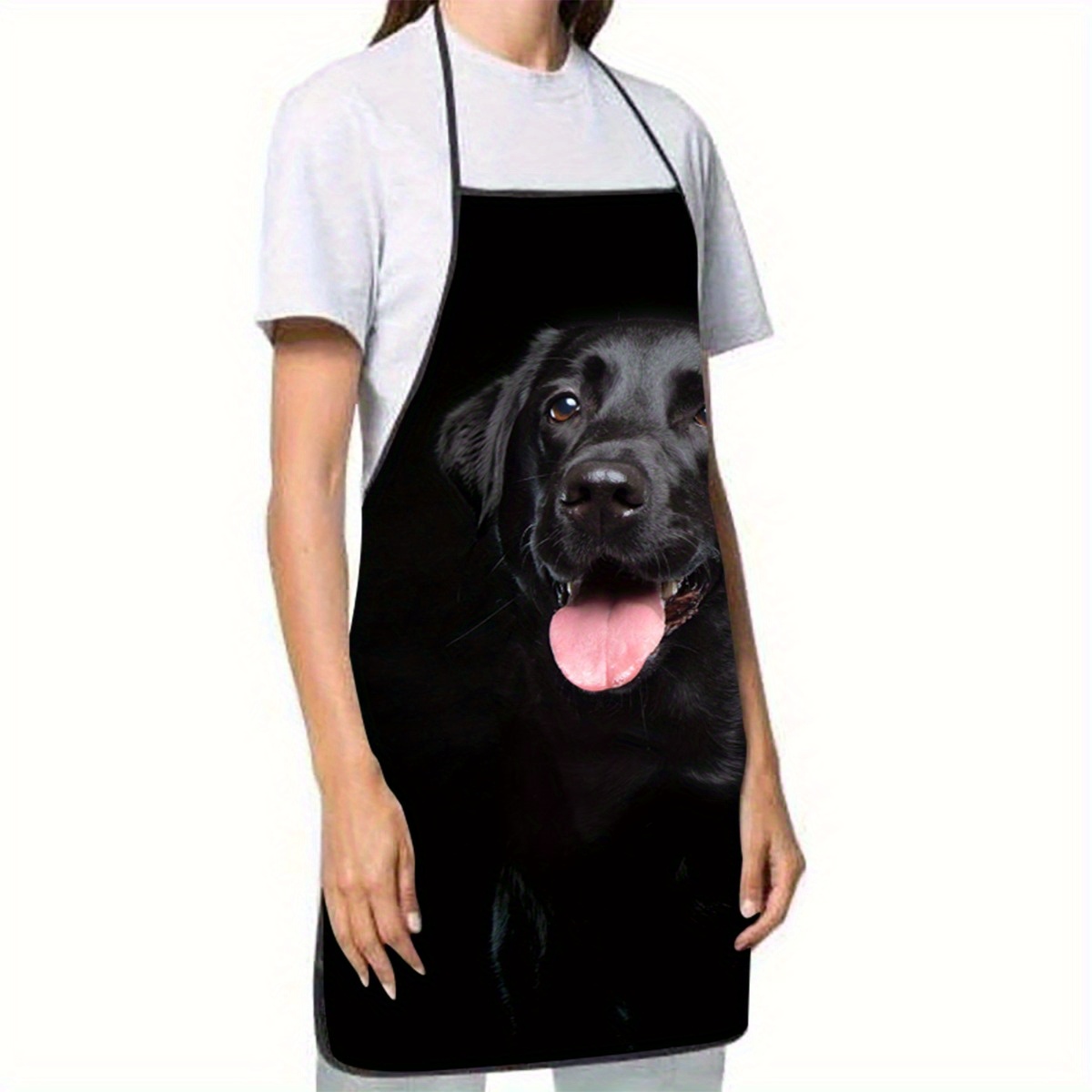 1 مريلة مطبوعة على شكل كلب لاب - مراجعة Home Cooking Dog Food وسعره