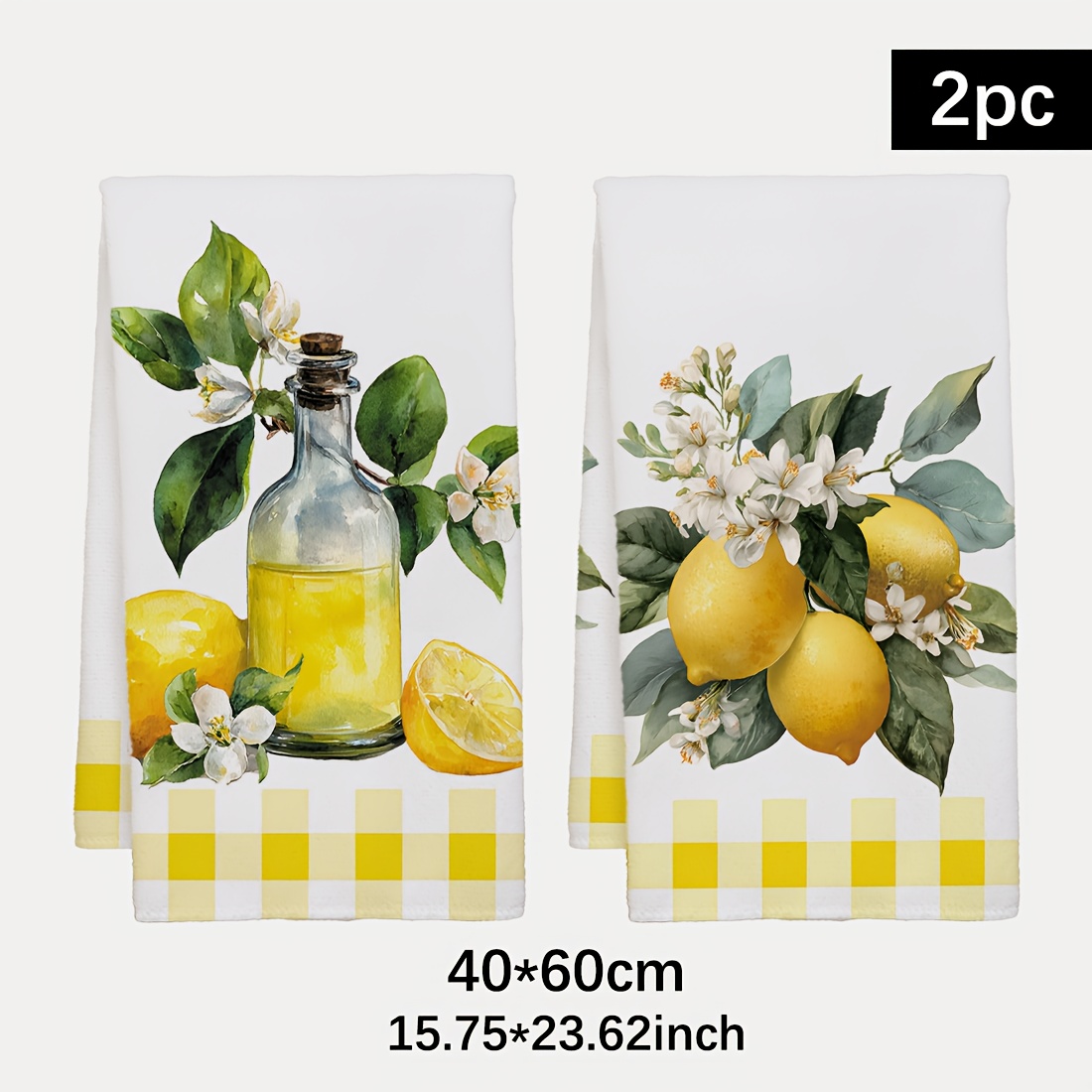قطعتان، مناشف مطبخ بنمط الليمو - مراجعة Home Cooking Services وسعره