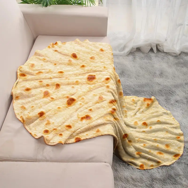 1 قطعة بطانية الفانيلا المطبوع - مراجعة Tortilla Warmer Cloth وسعره