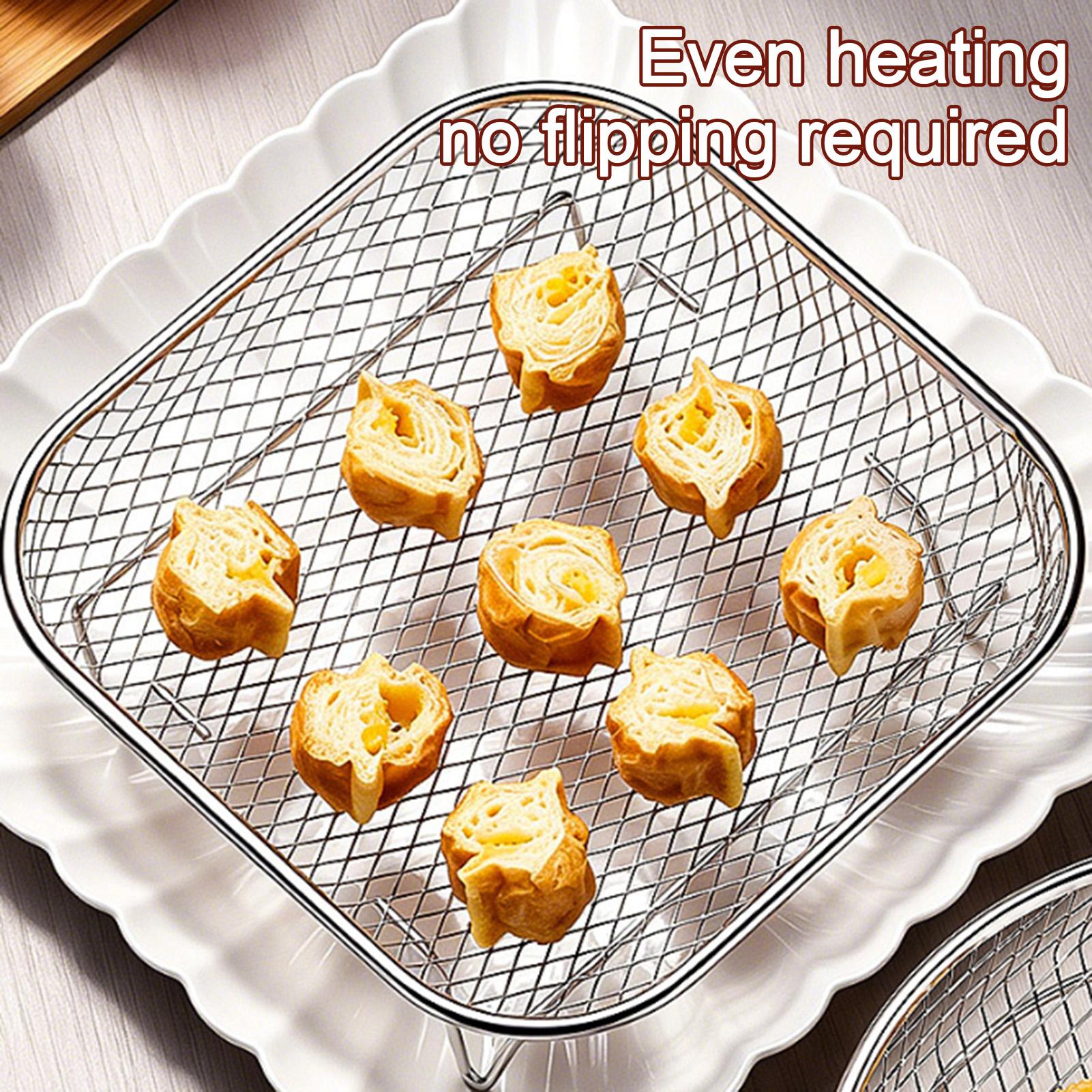 رف قلاية هوائية من الستانلس ست - مراجعة Home Cooking Services وسعره